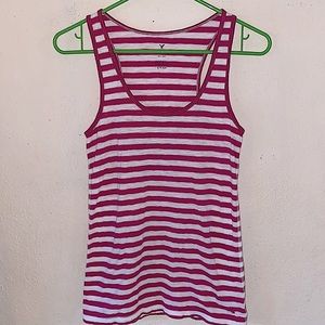American Eagle racerback striped tank